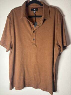 Banana Republic Luxury-Touch Micro-Stripe Knit Polo Shirt